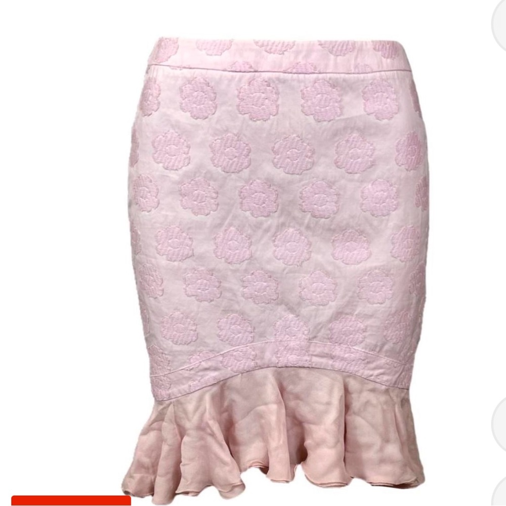 Vintage Blumarine skirt - Romantic Blumarine 100% Silk/Cotton Pink Ruffle Skirt